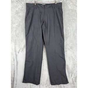 JLindeberg Men's Black Polyester Golf Pants Size 34x34 Full Zip Ankle